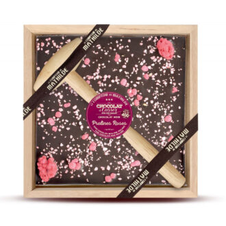 Roze pralines Pure chocolade - Chocolade om te breken