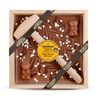 melkchocolade marshmallow beer - chocolade om te breken