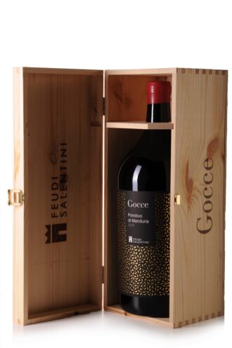 3 liter GOCCE Primitivo del Salento in houten kist